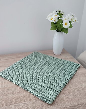Podkładka ze sznurka szydełkowa prostokątna 39cmx40cm, MISZ MASZ Dorota Tyszko