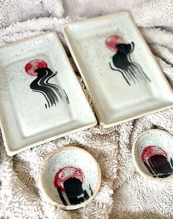 Ceramiczny zestaw 2-osobowy do sushi "Droga", MKEN