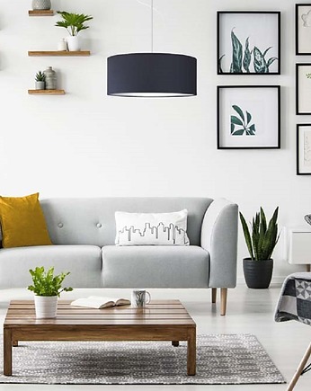 Abażurowa lampa wisząca nad stół z abażurem 60 cm HAJFA, LYSNE