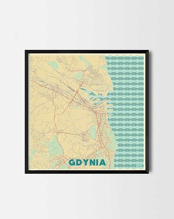 Plakat Gdynia Retro - CityArtPosters, CityArtPosters