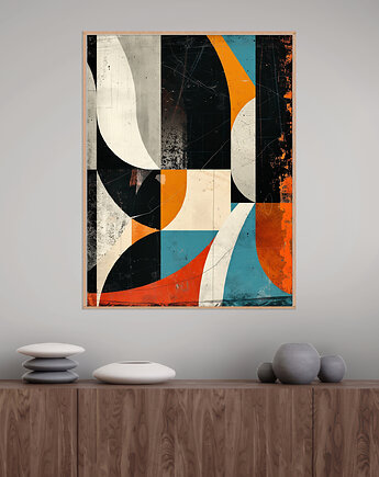 Geometria natury - Plakat, druk - Minimalizm, Boho, Loft #116, Black Sapphire Art