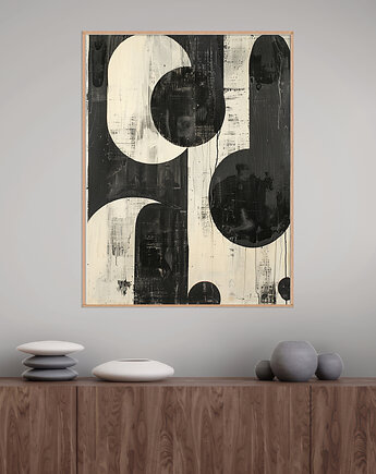 Geometria natury - Plakat, druk - Minimalizm, Boho, Loft #131, Black Sapphire Art