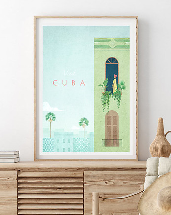 Hawana - Kuba - vintage plakat 50x70 cm, minimalmill