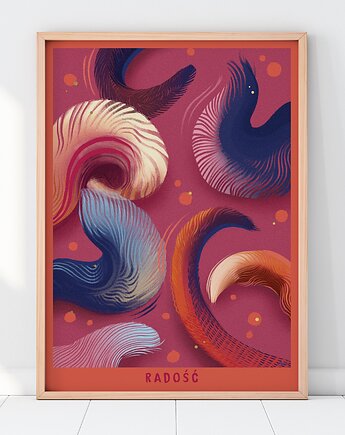 Plakat Radość / Ogonki, Kasia Masala