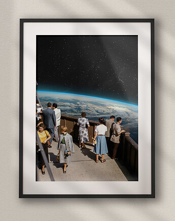 Plakat Spacer - Kolaż Fine Art - Dekoracja Ścienna Do Salonu, DAPIDOKA