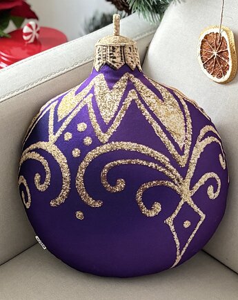 Poduszka Dekoracyjna Purpurowa Bombka Mała, poduszkownia