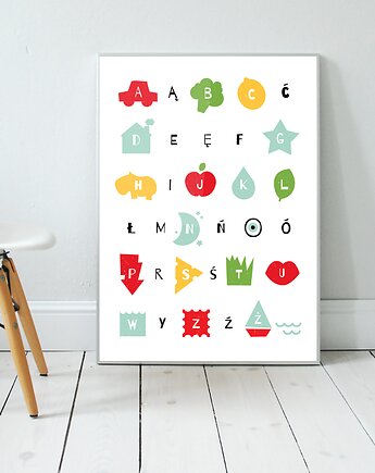 Alfabet - plakat, milostudio