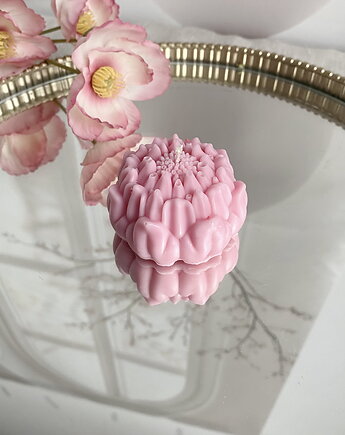 Świeca sojowa dekoracyjna "Flower" 55x35mm różowa, Coccola JEWELLERY