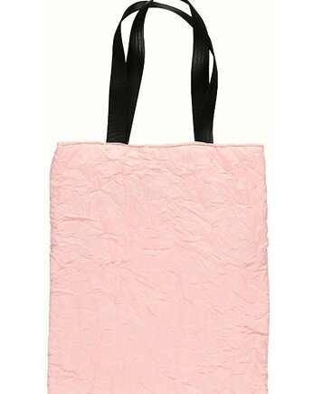 Torba na ramię różowa z plisowanego poliestru, soie star