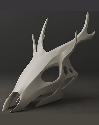 Rzeźba SKULL  Nowoczesna figura przestrzenna czaszki, POLY STUDIO