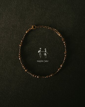 Bransoletka Brownie z błyszczących hematytów, MAYBEJWLR