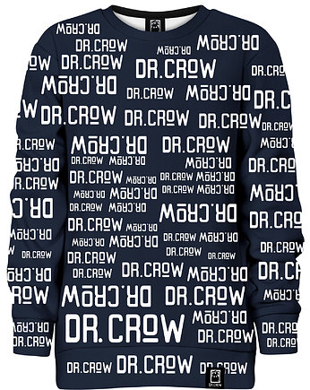Bluza bez kaptura Chłopiec DR.CROW Napisy Logo Czarna, DrCrow