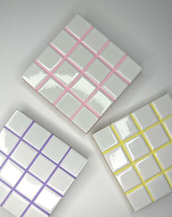 Biała podkładka mozaika, Pupo design