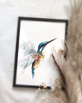 Akwarela zimorodek, Wiktoria Borys Art