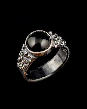 Pierścionek Onyks w deszczu srebra, Pracownia Neores