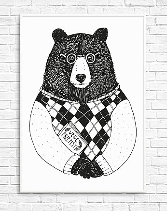 Plakat Vege Miś, Ja Cię Broszę