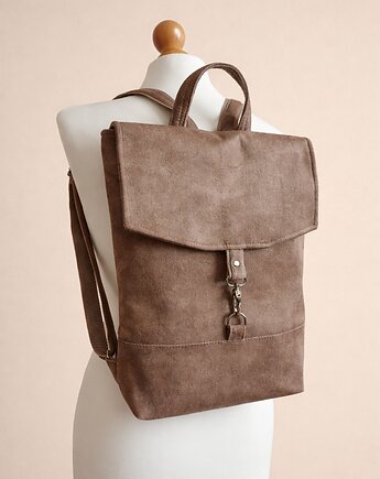 Damski plecak VELVET beżowy., Fabrykawis