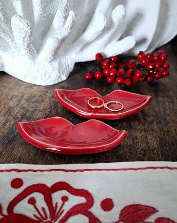 2 x usta ceramiczne na pierścionki, Wooden Love