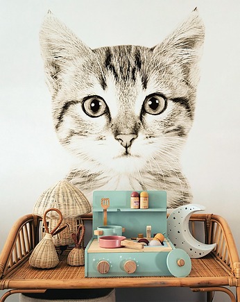 Kotek Sepia - Naklejki Na Ścianę, Naklejki Ścienne, OSOBY - Prezent dla dwulatka