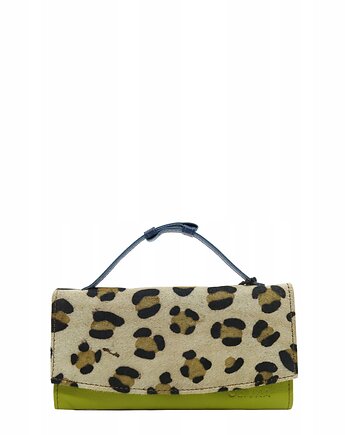 Portfel damski skórzany klapka wzór skóra naturalna na prezent eko OLIVKA, Olivka Warsaw