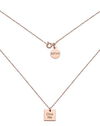 Naszyjnik z różowego złota One life, SOTHO
