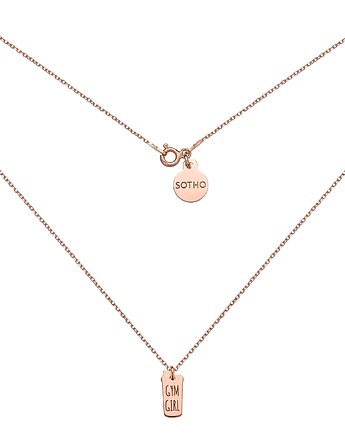 Naszyjnik z różowego złota shaker GYM GIRL, SOTHO