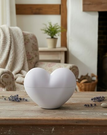 Świeca sojowa w naczyniu gipsowym Serce, Oyka Candle