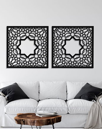 DEKORACYJNY PANEL AŻUROWY, MAROKAŃSKI STYL, ALHAMBRA, DEKORACJA ŚCIENNA 3D, O, ORNAMENTI