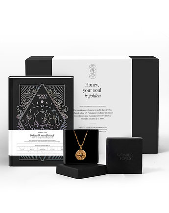 Zestaw Journalingowy: Dziennik Manifestacji Holographic + Naszyjnik, Wonder Tones