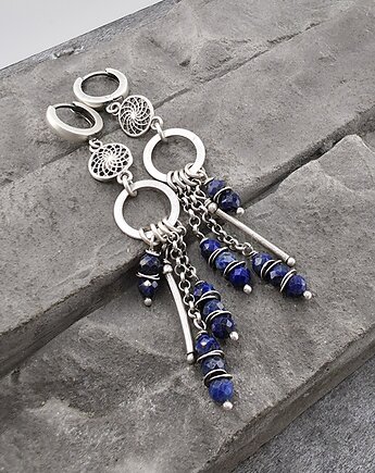 Kolczyki lapis lazuli, RayOfArt