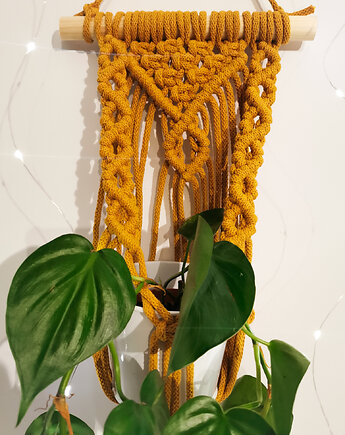KWIETNIK na ścianę markama dekoracja ze sznurka, Hygge Macrame