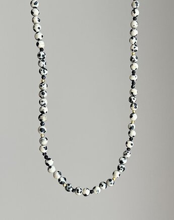 Naszyjnik JASPIS DALMAŃSKI kamienie naturalne, ATdiament