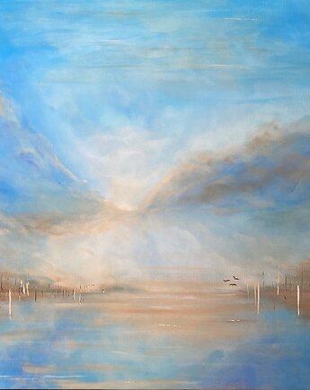 Passing moments / by Magda Kubiak / 70x100 cm, pachamama ceramics