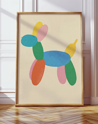 Plakat Balonowy pies, MUKI design