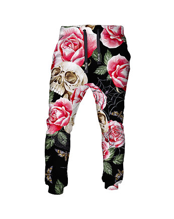 DR.CROW Spodnie Fullprint Skull Roses, DrCrow