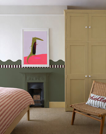 Wainscoting Wave Dark - samoprzylepny dekoracyjny panel ścienny, wallcolors