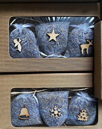 Lawenda  3 x woreczek lawendowy świąteczny, LOVEnda