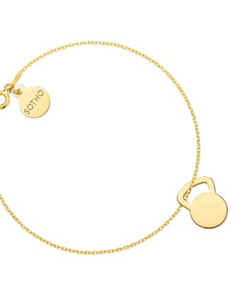 Złota bransoletka kettlebell, SOTHO