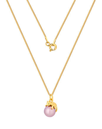 Naszyjnik z kotkiem z perełką Swarovski /1049/, MYNESS