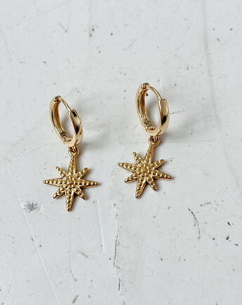 Kolczyki pozłacane Gwiazdka, Chmolowska Jewellery