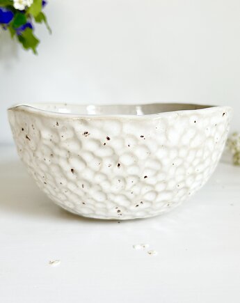 Ceramiczna miska - lniana biel, Och ceramika