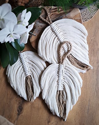 Liść makramowy - zwieszka w stylu boho, Decor Form