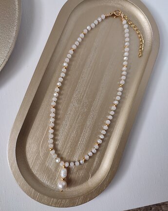 Naszyjnik choker "Perłowy blask", Lavalex Design