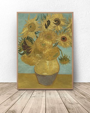 Plakat reprodukcja "Słoneczniki" Vincent van Gogh 50x70 (500mm x 700 mm), scandiposter