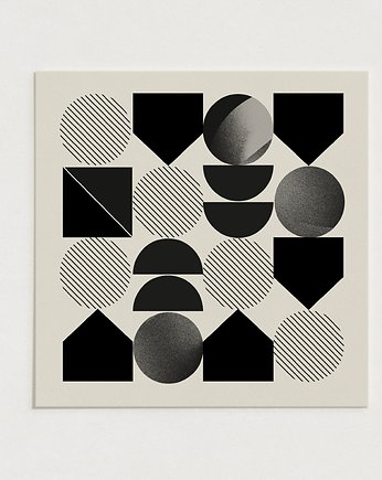 Klocki 01/ Oryginalna grafika blocks / poster print / plakat, Alina Rybacka