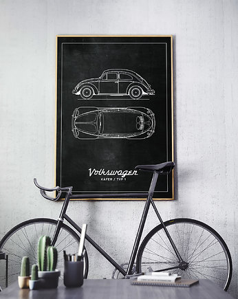 Plakat Legendy Motoryzacji - VW Garbus, Peszkowski Graphic