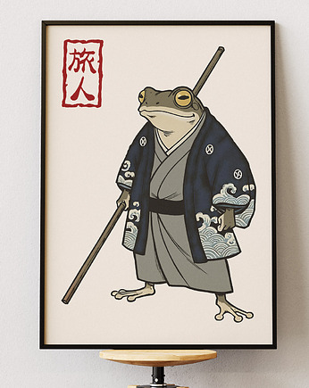 Plakat Japoński - Samuraj Żaba, DAPIDOKA