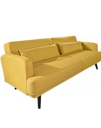 sofa rozkładana musztardowa 210cm, Home Design