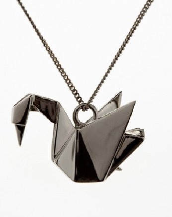 BLACK SWAN - srebro rodowane, ISSI Jewelry