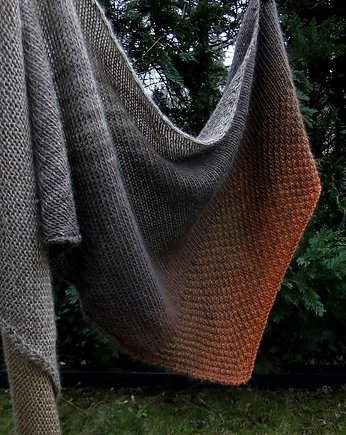 Shaded rice / szal 100% naturalny, agat handmade